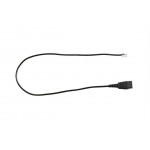 Headset cable - RJ-10 male to Quick Disconnect male - charcoal - for Jabra GN 2100, GN 2200 Duo, GN 2200 Mono 8800-00-25