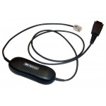 Jabra Smart Cord - Headset cable - black - for Cisco IP Phone 78XX; BIZ 2300; Mitel 74XX; Dialog 42XX, 44XX, 5446; Snom 71X 88001-99