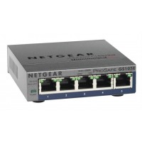 Netgear Plus GS105Ev2 - Switch - unmanaged - 5 x 10/100/1000 - desktop GS105E-200UKS