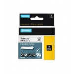 IND - Nylon - adhesive - black on white - Roll (1.9 cm x 4 m) 1 cassette(s) flexible label tape - for Rhino 4200, 4200 Kit, 5200, 5200 Hard Case Kit; RhinoPRO 6000; DYMO LabelWriter 450 Duo 18489