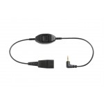 Jabra Headset cable - Quick Disconnect male to stereo mini jack male - for Alcatel 8 Series IPTouch 4038, 4068 8735-019