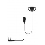 Un-Branded D Shape Earpiece Ptt + Lapel Mic Kenwood 11DCH1040K1