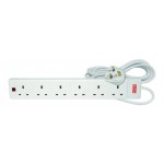 Titan 6 Gange Surge Protected Ext Lead 5M TC602-5-G