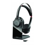 POLY Voyager Focus UC B825-M - Headset - on-ear - Bluetooth - wireless - active noise cancelling 202652-102