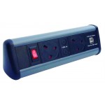 Titan Desktop UNIT-2 X Power 2 X USB 2 X CAT6 MAXI DESK 2/2SU