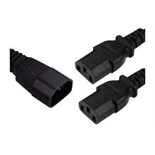Titan Iec C14 To 2 X Iec C13 2.5M IN05.H26.Y.C13.0250.B
