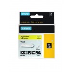 Dymo Rhinopro - Vinyl - Permanent Adhesive - Yellow - Roll (1.2 Cm X 5.5 M) 1 Roll(S) Tape 18432