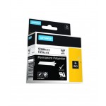 Dymo Ind - Polyester - Permanent Adhesive - Black On White - Roll (1.2 Cm X 5 M) 1 Roll(S) Label Tape 18483