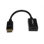 STARTECH .com DisplayPort to HDMI Adapter - 1920x1200 - HDMI Video Converter - Latching DP Connector - Monitor to HDMI Adapter (DP2HDMI2) - Adapter - DisplayPort male to HDMI female - 26.5 cm DP2HDMI2