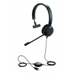 Jabra Evolve 30 II MS Mono - Headset - on-ear - wired - USB, 3.5 mm jack - Certified for Skype for Business 5393-823-309