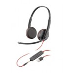 POLY Blackwire C3225 - 3200 Series - Headset - On-Ear - Wired - USB, 3.5 Mm Jack - Noise Isolating 8X229A6