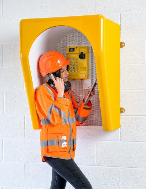 Storacall T5000 Acoustic Hood - Internal / Sheltered  Use GRP in Yellow or Orange - Post Mountable Only