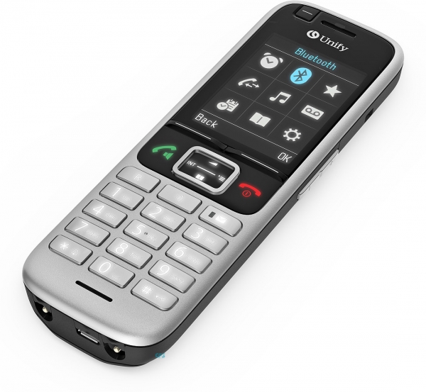 Atos Unify SL6 - Cordless extension handset - with Bluetooth interface with caller ID - DECT - silver L30250-F600-C518