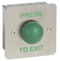 Heavy-Duty Green Dome Press to Exit Button Surface Mounted
